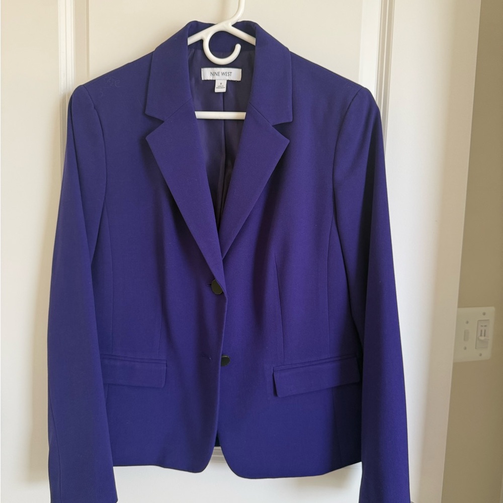 Nine West Women's Vibrant Purple Blazer